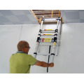 NUEVO EN131 súper calidad de aluminio multifuncional loft plegable escalera exsenion